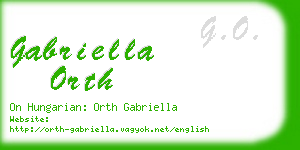 gabriella orth business card